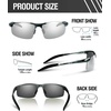 image:imageDUCO Mens Sports Polarized Sunglasses UV Protection Sunglasses for Men 8177sGunmetal Frame Revo Mirror Lens
