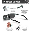 image:imageDUCO Mens Sports Polarized Sunglasses UV Protection Sunglasses for Men 8177sGunmetal Frame Revo Mirror Lens