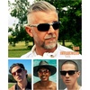 image:imageDUCO Mens Sports Polarized Sunglasses UV Protection Sunglasses for Men 8177sSilver Frame Gray Lens