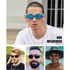 image:imageDUCO Mens Sports Polarized Sunglasses UV Protection Sunglasses for Men 8177sSilver Frame Revo Blue Lens