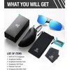 image:imageDUCO Mens Sports Polarized Sunglasses UV Protection Sunglasses for Men 8177sSilver Frame Revo Blue Lens