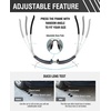 image:imageDUCO Mens Sports Polarized Sunglasses UV Protection Sunglasses for Men 8177sSilver Frame Revo Mirror Lens