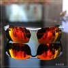 image:imageDUCO Mens Sports Polarized Sunglasses UV Protection Sunglasses for Men 8177sSilver Frame Revo Orange Lens