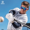image:imageDUCO Nonpolarized Cycling Glasses UV400 Protection Running Shades DC0038Blue Frame White Temple Revo Blue Lens