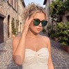image:imageDUCO Oversized Polarized Sunglasses for Women Trendy Mirrored Shades Retro Square Light Weight UV400 Sun Glasses W01613 Tortoise Frame Revo Green Lens