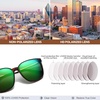 image:imageDUCO Oversized Polarized Sunglasses for Women Trendy Mirrored Shades Retro Square Light Weight UV400 Sun Glasses W01613 Tortoise Frame Revo Green Lens