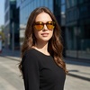 image:imageDUCO Oversized Polarized Sunglasses for Women Trendy Mirrored Shades Retro Square Light Weight UV400 Sun Glasses W01615 Tortoise Frame Revo Pink Lens