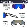image:imageDUCO Polarized Sports Sunglasses for Men Women DC0023  UV400 Protection Beach Volleyball Sunglasses Flexible TR90 Frame Wrap Around Glasses for Baseball Softball Running07black Black Revo Blue