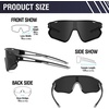 image:imageDUCO Polarized Sports Sunglasses for Men Women DC0023  UV400 Protection Beach Volleyball Sunglasses Flexible TR90 Frame Wrap Around Glasses for Baseball Softball Running02black Grey Revo Black
