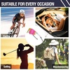 image:imageDUCO Polarized Sports Sunglasses for Men Women DC0023  UV400 Protection Beach Volleyball Sunglasses Flexible TR90 Frame Wrap Around Glasses for Baseball Softball Running12white Black Revo Pink