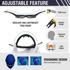 image:imageDUCO Polarized Sports Sunglasses for Men Women DC0023  UV400 Protection Beach Volleyball Sunglasses Flexible TR90 Frame Wrap Around Glasses for Baseball Softball Running03black Black Revo Orange