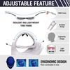 image:imageDUCO Polarized Sports Sunglasses for Men Women DC0023  UV400 Protection Beach Volleyball Sunglasses Flexible TR90 Frame Wrap Around Glasses for Baseball Softball Running12white Black Revo Pink