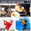 image:imageDUCO Polarized Sports Sunglasses for Men Women DC0023  UV400 Protection Beach Volleyball Sunglasses Flexible TR90 Frame Wrap Around Glasses for Baseball Softball Running11green Black Revo Orange