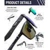 image:imageDUCO Polarized Sunglasses Men Lightweight AlMg Carbon Fiber Rectangle Sunglasses for Men UV400 Protection Sun Glasses 8206Black Frame Black Temple Revo Green Lens