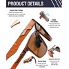 image:imageDUCO Polarized Sunglasses Men Lightweight AlMg Carbon Fiber Rectangle Sunglasses for Men UV400 Protection Sun Glasses 8206Brown Frame Brown Lens