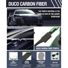 image:imageDUCO Polarized Sunglasses Men Lightweight AlMg Carbon Fiber Rectangle Sunglasses for Men UV400 Protection Sun Glasses 8206Green Frame Green Temple Dark Green Lens