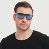image:imageDUCO Polarized Sunglasses for Men Sun glasses All Carbon Fiber Frame 100 UV Protection for Driving Running Fishing DC8325Black Frame Revo Blue Lens