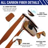 image:imageDUCO Polarized Sunglasses for Men Sun glasses All Carbon Fiber Frame 100 UV Protection for Driving Running Fishing DC8325Brown Frame Brown Lens