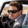 image:imageDUCO Polarized Wraparound Fitover Glasses Wear Over Sunglasses for Men Women UV Protection Sun Glasses 895401 Black Frame Gray Lens