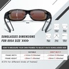image:imageDUCO Polarized Wraparound Fitover Glasses Wear Over Sunglasses for Men Women UV Protection Sun Glasses 895402 Black Frame Revo Blue Lens