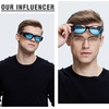image:imageDUCO Polarized Wraparound Fitover Glasses Wear Over Sunglasses for Men Women UV Protection Sun Glasses 895402 Black Frame Revo Blue Lens