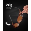 image:imageDUCO Polarized Wraparound Fitover Glasses Wear Over Sunglasses for Men Women UV Protection Sun Glasses 895403 Tortoise Frame Brown Lens
