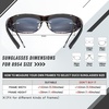 image:imageDUCO Polarized Wraparound Fitover Glasses Wear Over Sunglasses for Men Women UV Protection Sun Glasses 895406 Grey Tortoise Frame Grey Lens