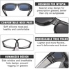 image:imageDUCO Polarized Wraparound Fitover Glasses Wear Over Sunglasses for Men Women UV Protection Sun Glasses 895407 Clear Grey Frame Grey Lens
