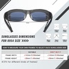image:imageDUCO Polarized Wraparound Fitover Glasses Wear Over Sunglasses for Men Women UV Protection Sun Glasses 895407 Clear Grey Frame Grey Lens