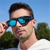 image:imageDUCO Polarized Wraparound Fitover Glasses Wear Over Sunglasses for Men Women UV Protection Sun Glasses 8954Black Frame Revo Green Lens