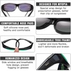 image:imageDUCO Polarized Wraparound Fitover Glasses Wear Over Sunglasses for Men Women UV Protection Sun Glasses 8954Black Frame Revo Green Lens