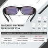 image:imageDUCO Polarized Wraparound Fitover Glasses Wear Over Sunglasses for Men Women UV Protection Sun Glasses 8954Black Frame Revo Green Lens