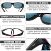 image:imageDUCO Polarized Wraparound Fitover Glasses Wear Over Sunglasses for Men Women UV Protection Sun Glasses 8954Black Frame Revo Purple Lens