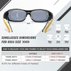 image:imageDUCO Polarized Wraparound Fitover Glasses Wear Over Sunglasses for Men Women UV Protection Sun Glasses 8954Black Frame Yellow Temple Grey Lens