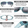 image:imageDUCO Polarized Wraparound Fitover Glasses Wear Over Sunglasses for Men Women UV Protection Sun Glasses 8954Clear Blue Frame Grey Lens