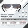 image:imageDUCO Polarized Wraparound Fitover Glasses Wear Over Sunglasses for Men Women UV Protection Sun Glasses 8954Clear Grey Frame Revo Blue Lens