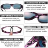 image:imageDUCO Polarized Wraparound Fitover Glasses Wear Over Sunglasses for Men Women UV Protection Sun Glasses 8954Purple Tortoise Frame Revo Purple Lens