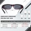 image:imageDUCO Polarized Wraparound Fitover Glasses Wear Over Sunglasses for Men Women UV Protection Sun Glasses 8954Purple Tortoise Frame Revo Purple Lens