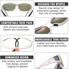 image:imageDUCO Polarized Wraparound Fitover Glasses Wear Over Sunglasses for Men Women UV Protection Sun Glasses 8954White Frame Revo Red Lens