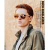 image:imageDUCO Retro Polarized Sunglasses for Men UV400 Protection Mens Sun Glasses Vintage Shades with Lightweight ALMG Frame DC3052Golden Frame Brown Lens