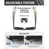 image:imageDUCO Retro Rectangle Polarized Sunglasses for Men Women Vintage Flat Top Acetate Sun Glasses UV400 Protection DC2360