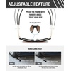 image:imageDUCO Retro Square Polarized Sunglasses for Men Women Sun Glasses Acetate Frame 100 UV Protection 2143Black Frame Gradient Teal Lens