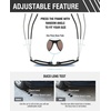 image:imageDUCO Retro Square Polarized Sunglasses for Men Women Sun Glasses Acetate Frame 100 UV Protection 2143Black Frame Revo Blue Lens
