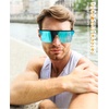 image:imageDUCO Square Oversized Fashion Sunglasses for Men Polarized Flat Top UV400 Protection Metal Frame Big Large DC3056