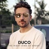 image:imageDUCO Square Sunglasses for Men Women Polarized Driving Sun Glasses UV400 Protection Retro Shades DC3038Gold Frame Brown Lens