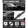 image:imageDUCO Trendy Square Sunglasses for Men Women Flat Top Shield Shades Oversized Carbon Fiber Polarized Sun Glasses DC8209Black Frame Revo Red Lens