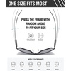 image:imageDUCO Trendy Square Sunglasses for Men Women Flat Top Shield Shades Oversized Carbon Fiber Polarized Sun Glasses DC8209Black Frame Silver Lens