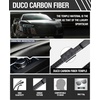 image:imageDUCO Trendy Square Sunglasses for Men Women Flat Top Shield Shades Oversized Carbon Fiber Polarized Sun Glasses DC8209Black Frame Silver Lens