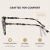 image:imageDUCO Womens Trendy Retro Round Acetate Polarized Sunglasses UV400 99 Glare Block Lightweight for Daily amp Outdoor8 Black Tortoise Frame Grey Lens
