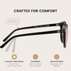 image:imageDUCO Womens Trendy Retro Round Acetate Polarized Sunglasses UV400 99 Glare Block Lightweight for Daily amp OutdoorBlack Frame Revo Pink Mirror